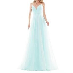 NEW COLORS DRESS glitter tulle a-line gown in mint